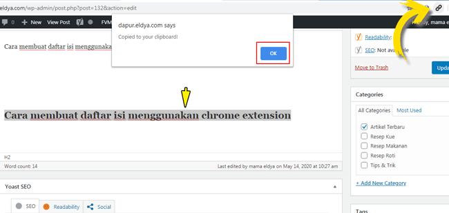 Cara Membuat Daftar Isi Dengan Google Chrome Extension