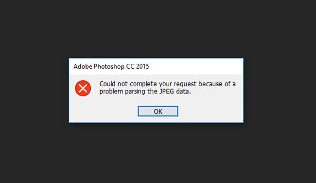foto tidak bisa dibuka di photoshop